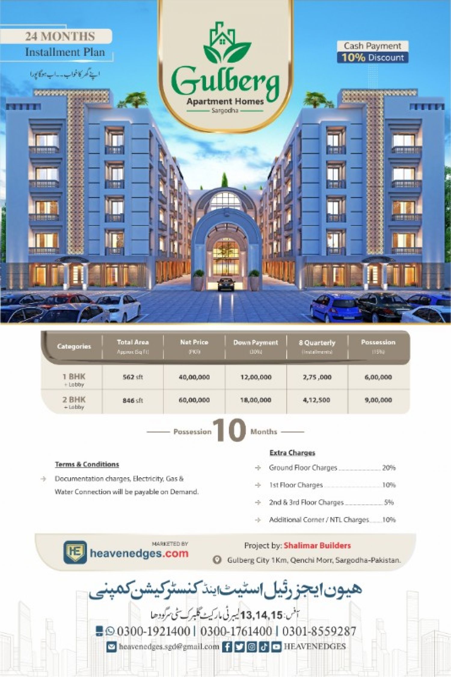 Gulberg Apartments Homes For Sales  in Gulberg City