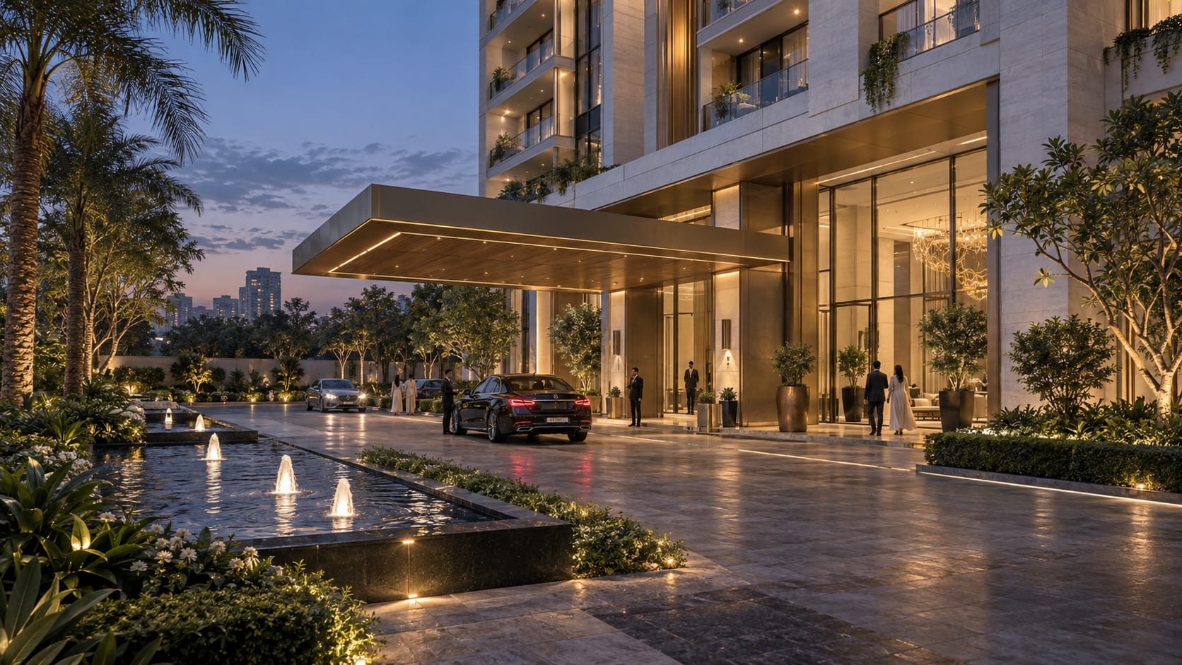 Aura Heights — Entrance concept